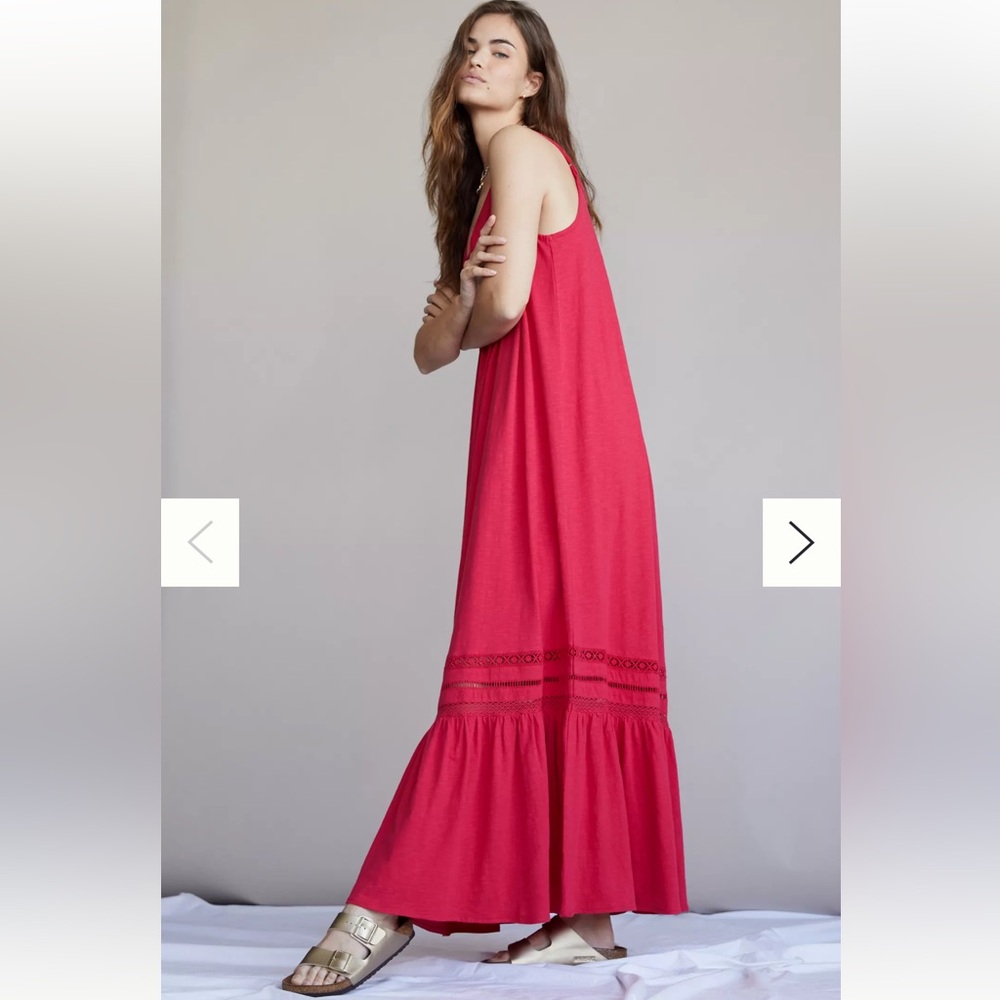 NWT Anthropologie Saturday Sunday Trudie Lace Maxi Dress M but fits like XL